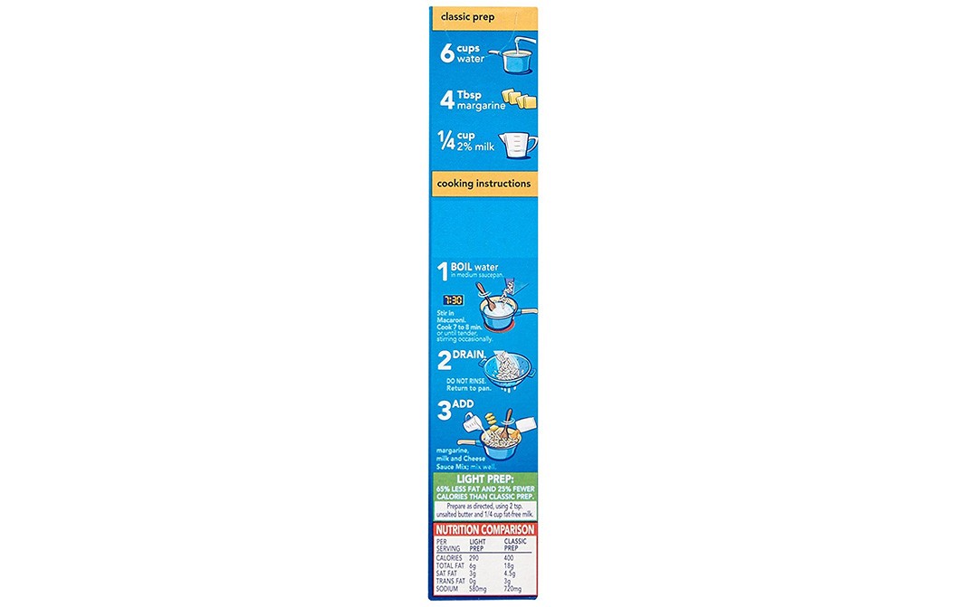 Kraft Macaroni & Cheese Dinner Original Flavor   Box  206 grams